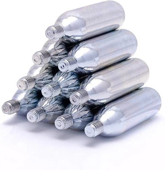 Балончики CO2 16 грам з різьбою Liss, для міні пивоварень, розливу та карбонізації, 10шт.