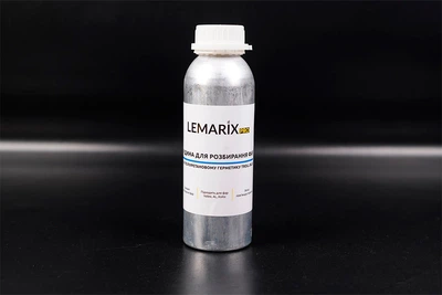 Рідина для розбирання фар на поліуретановому герметику блакитна, 500 ml Lemarix (L01-0012)