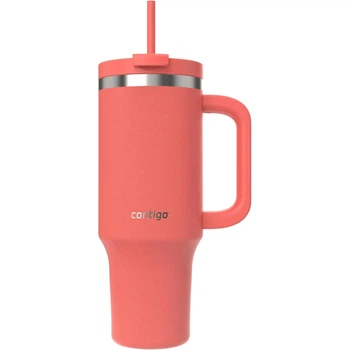 Термокружка с трубочкой Contigo Tumbler Streeterville 1182 мл Кораловый (2204454)