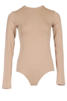 Жіноче трикотажне боді з довгим рукавом LadyLike 48 Бежевий (ll2237070089422)