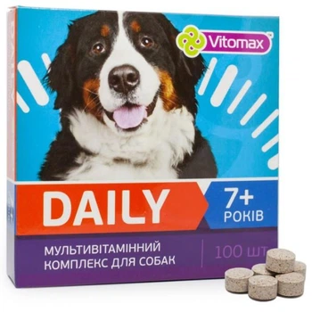 Мультивітамінний комплекс для собак 7+ років ''Daily'' (100 табл) VITOMAX