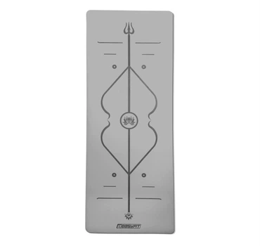 Коврик для йоги каучуковый EasyFit Pro EF-1925-GY, противоскользящий 184×68×0,5 см, Серый