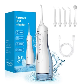 Іригатор для порожнини рота H2ofloss C102 White (300 мл, 5 насадок)