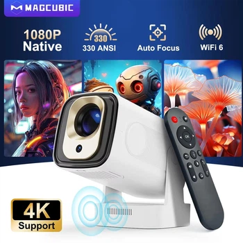 Проектор Magcubic HY310 4K: Android, яскравість 330 ANSI, автофокус, Wi-Fi 6+BT, Bluetooth, HDMI, USB