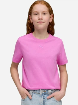 Дитяча футболка для дівчинки Puma Essentials Centered Cat Logo 69297274 122-128 см Mauve Pop (4069162376794)