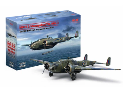 Збірна модель ICM літак HP.52 Hampden TB.Mk.I Британський торпедоносець 2 СВ (48353)