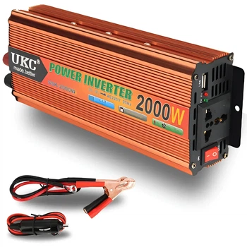 SSK-2000W 12v-220v Преобразователь напряжения автомобильный инвертор, модифицированная синусоида