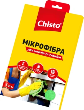Серветка Chisto з мікрофібри для меблів та техніки (4820164151051)
