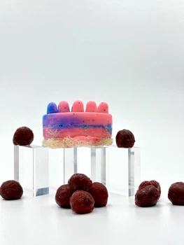 Мило-скраб Top Beauty з люфою масажне Вишня 120 г