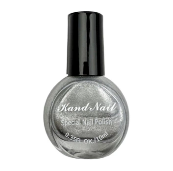 Лак-фарба для стемпінгу Kand Nail 10 мл, срібло