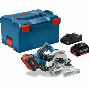 Акумуляторна циркулярна пила Bosch Professional GKS 18V-57 G, диск, L-BOXX 238, 2 акб 18V 4.0 Ah, з/п (06016A2101+1600A019S0)