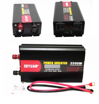 Автомобильный инвертор ERYUAN с чистой синусоидой 3500W LCD AC/DC 12V с вольметром