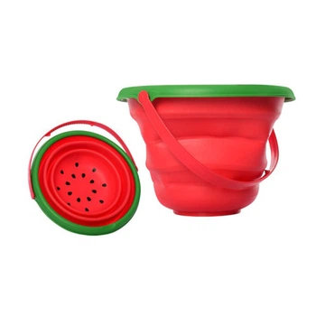 Детское игрушечное складное ведерко "Фрукты" 6911N(Red) красный