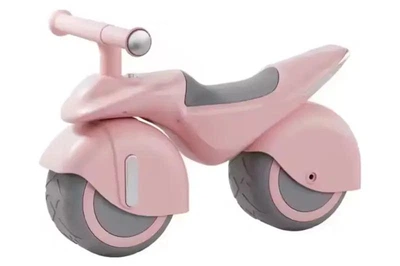 Беговел Kiddy Go Q7 Pink Maraton, мелодии, Bluetooth, на батарейках, сиденье эко кожа, руль регулируется, колеса ПУ
