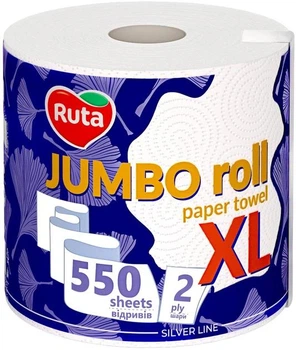 Паперові рушники Ruta Jumbo XL 2 шари 550 відривів