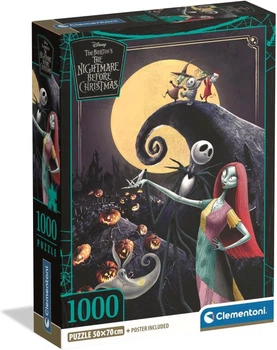 Пазл Clementoni Nightmare Before Christmas Кошмар перед Рождеством 1000 шт (37060)