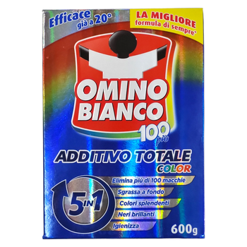 Плямовивідник підсилювач до прання сипучий OMINO BIANCO perborato 100piu 5in1 color 600 gr