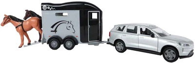 Автомобіль Kids Globe Volvo EX90 з причепом для коней 520457 (8713219554371)