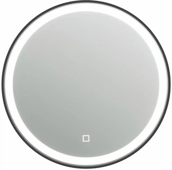 Зеркало Juventa Faro 70 Round в черной раме с LED-подсветкой и сенсором (FrMR-70 черное)