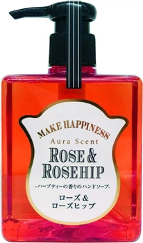 Рідке мило для рук Pelican Aurascent Hand Soap Rose з ароматом троянди та шипшини 300 мл (4976631645926)