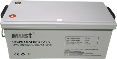 Акумуляторна батарея Must LP1500-24200 24В 200Аг LiFePO4