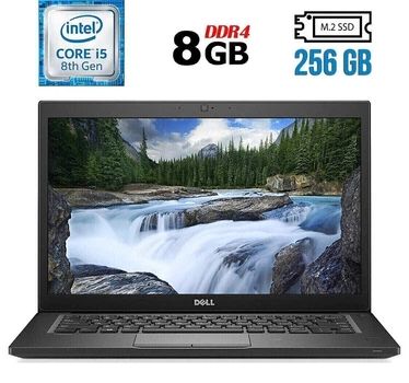 Ноутбук Б-класс Dell Latitude 7490 / 14" (1920x1080) IPS / Intel Core i5-8350U (4 (8) ядра по 1.7-3.6 GHz) / 8 GB DDR4 / 256 GB SSD M.2 / UHD Graphics 620 / WebCam / USB 3.1 / HDMI б/у