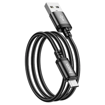 USB кабель для быстрой зарядки Hoco X89 High Speed USB-A - micro USB 2.4A 2 м Черный