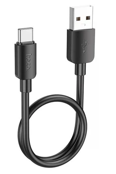 Кабель для павербанка HOCO X96 USB-A - Type-C 27W 0.25 м Черный