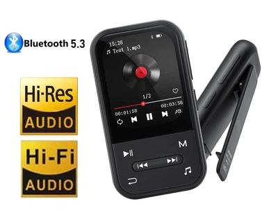 MP3 плеєр Benjie X20 2.01" Bluetooth 5.3 Hi-Fi 32Gb з кліпсою чорний