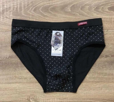 Трусы мужские плавками Vericoh слипы хлопок Тик XL черный (6002_1)