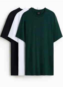 Футболка (набір 3 од.) H&M 10505 Різнобарвний L