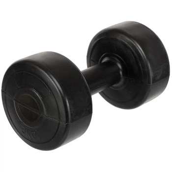 Гантель для фитнеса с PE покрытием 1штука Zelart TA-4759-3 1x3кг Черный