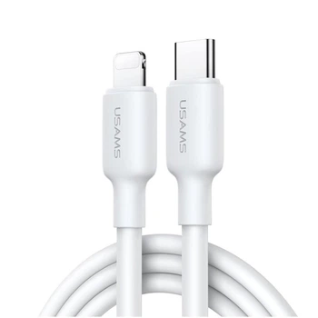 Кабель USAMS SJ611 Type-C to Lightning 20W 2M Білий для iPhone