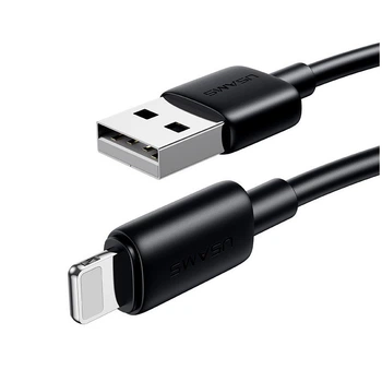 Кабель USAMS SJ709 Lightning 2.4A для iPhone Чорний 1.2 м