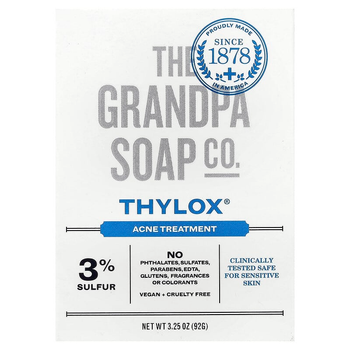 Сірчане мило від акне і прищів Grandpa's "Thylox Acne Treatment" для проблемної шкіри обличчя і тіла (92 м)