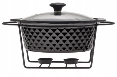Мармит керамический Kamille KM-6426 2.4 л круглый с подставкой