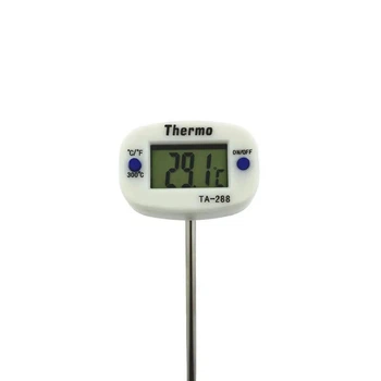 Цифровой термометр поворотный THERMO TA-288 белыйдля измерения температуры жидкостей и пара