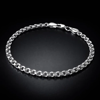 Серебряный браслет "Бисмарк" 18 см DIVA