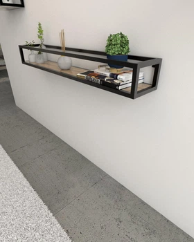 Настенная полка в стиле лофт EcoLoft Лінеарі DSP-1371-1 Дуб Аппалачи