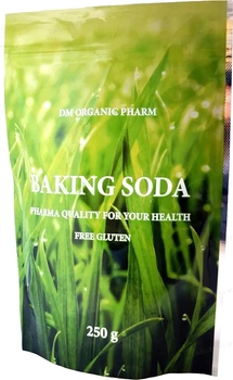 Сода питьевая очищенная (Baking Soda) 250грм., пищевая без глютена, алюминия и бензоат натрия (чистота 100%), Чехия, для питья по Неумивакину И.П.
