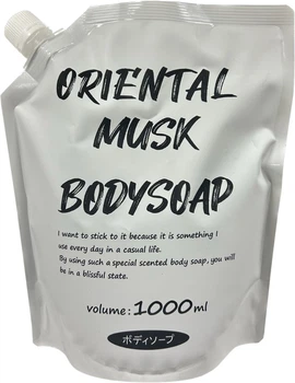Мило для тіла Rocket Soap Body Soap pH збалансоване мускус змінний блок 1 л (4571113802011)