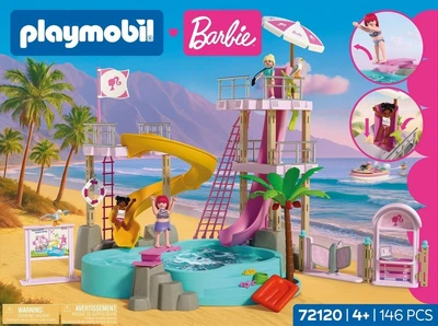 Набір іграшок Playmobil Barbie Аквапарк 72120 (4008789721204)
