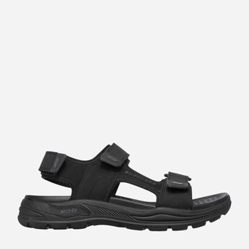 Мужские сандалии для треккинга кожаные Skechers 204349 BLK 43 (10US) 28 см Черные (195204402030)