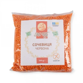 Чечевица красная без глютена Ms. Tally 500 г