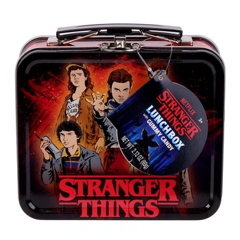 Мини Ланч Бокс Stranger Things Collectible Mini Lunchbox Tin with Gummy Candy с конфетами