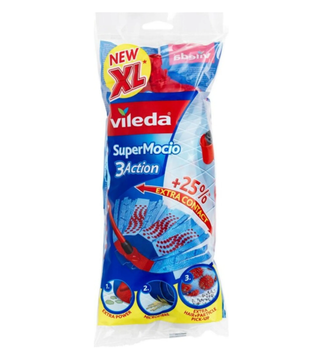 Моп змінний Vileda Supermocio 3Action Синій