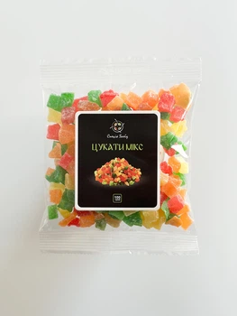 Цукаты микс, в упаковке 100 грамм