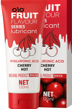 Смаковий лубрикант OLO Fruit Sweet secret оральний лубрикант з ароматом вишні гель