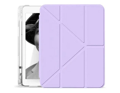 Чохол iPad 10/11 A16 2022-2025 Acrylic Clear Frame Transformer Pen Slot L lilac