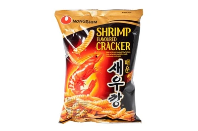 Снек-чипсы Nongshim Shrimp Flavoured Cracker острые со вкусом креветок 75 г